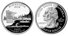 1/4 dollar (50 U.S. States - Minnesota) from United States
