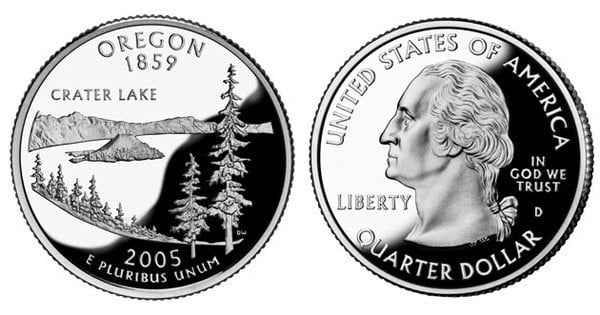 Photo of 1/4 dollar (50 Estados de los EEUU - Oregon)