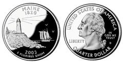 1/4 dollar (50 U.S. States - Maine) from United States