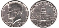 1/2 dollar (50 cents) (Kennedy Half Dollar, Bicentennial) from USA