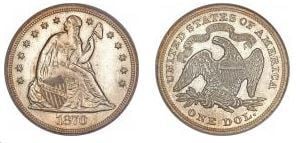 Photo of 1 dollar (Seated Liberty)