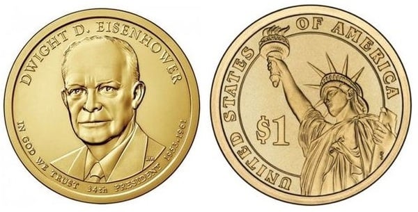 Photo of 1 dollar (Presidentes de los EEUU - Dwight D. Eisenhower)