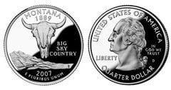 1/4 dollar (50 U.S. States - Montana) from United States