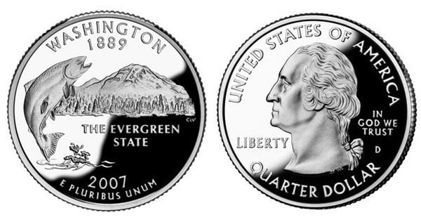 Photo of 1/4 dollar (50 Estados de los EEUU - Washington)