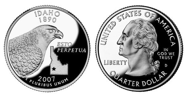 Photo of 1/4 dollar (50 Estados de los EEUU - Idaho)