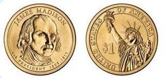 1 dollar (Presidentes de los EEUU - James Madison) from United States