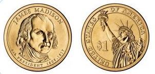 Photo of 1 dollar (Presidentes de los EEUU - James Madison)