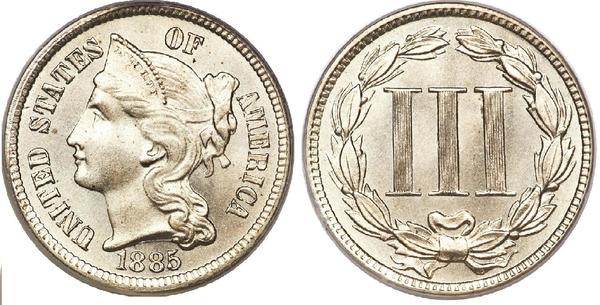 Photo of 3 cents (Three Cent Nickel)