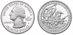 1/4 dollar (America The Beautiful - Georges Roger Clark) from United States
