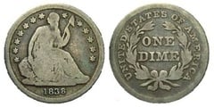 1 dime (Seated Liberty) from USA