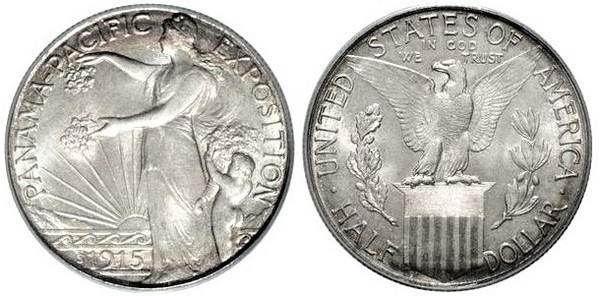 Photo of 50 cents (Exposición Panamá-Pacífico)