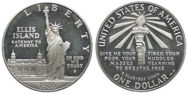 Photo of 1 dollar (Centenario de la Estatua de la Libertad)