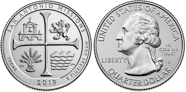 Photo of 1/4 dollar (Parque histórico nacional de las misiones de San Antonio, Texas)