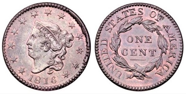 Photo of 1 cent (Liberty Head / Matron Head)