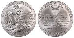 1 dollar (50th Anniversary of World War II) from United States