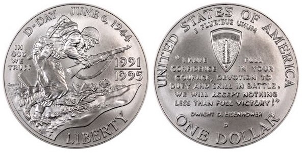 Photo of 1 dollar (50 Aniversario de la II Guerra Mundial)