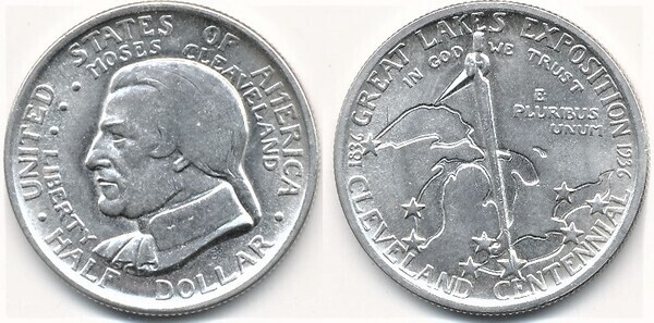 Photo of 1/2 dollar (Centenario de Cleveland-Exposición Great Lakes)