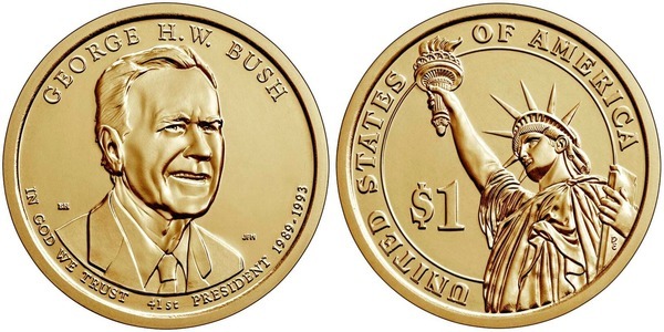 Photo of 1 dollar (Presidentes de los EEUU - George Bush)