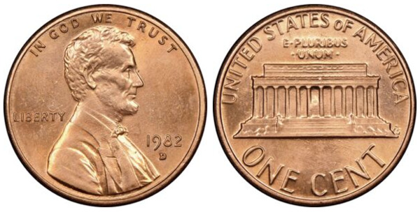 Photo of 1 Cent (Lincoln Memorial)
