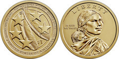 Photo of 1 dollar (Sacagawea Dollar - Native American Dollar - Militares estadounidenses desde 1775)