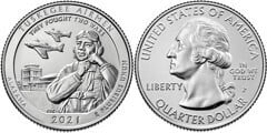 1/4 dollar (Sitio Nacional de Tuskegee Airmen - Alabama) from United States