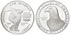 1 dollar (XXIII Juegos Olímpicos-Los Ángeles 1984 - Lanzamiento de Disco) from United States