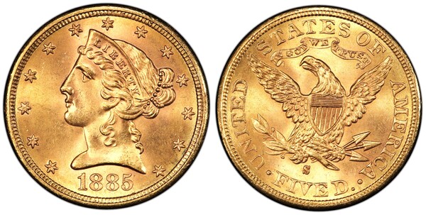 Photo of 5 dollar (Coronet Head-Half Eagle)