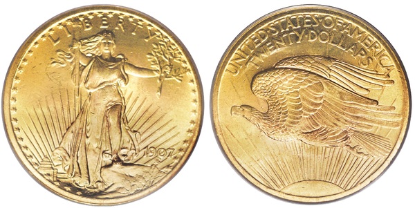 Photo of 20 dollars (Saint-Gaudens, Double Eagle)