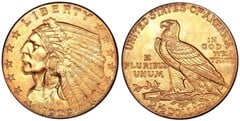 2 1/2 dollars (Indian Head-Quarter Eagle) from United States