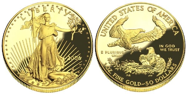 Photo of 50 dollars (Gold American Eagle)