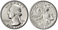 1/4 dollar (Washington Quarter, Bicentennial) from USA
