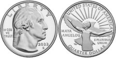 1/4 dollar (Famous Women - Maya Angelou) from United States