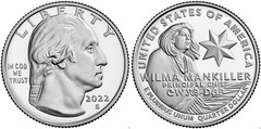 1/4 dollar (Mujeres famosas - Wilma Mankiller) from United States