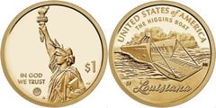 1 dollar (Innovation - The Higgins Boat - Lousiana) from United States