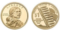 1 dollar (Ley de ciudadanía india de 1924) from United States