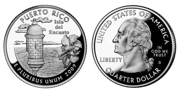 Photo of 1/4 dollar (Distritos y Territorios - Puerto Rico)
