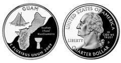 1/4 dollar (Districts and Territories - Guam) from United States