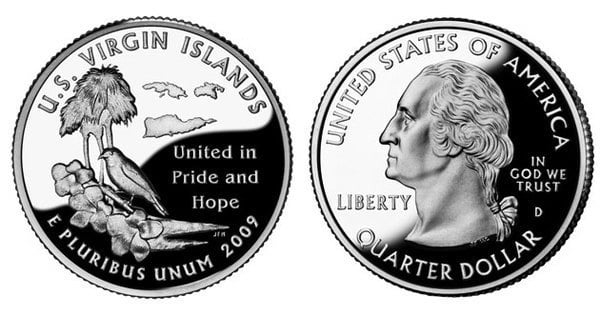 Photo of 1/4 dollar (Distritos y Territorios - US Virgin Islands)