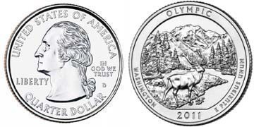 Photo of 1/4 dollar (America The Beautiful - Olympic National Park, Washington)