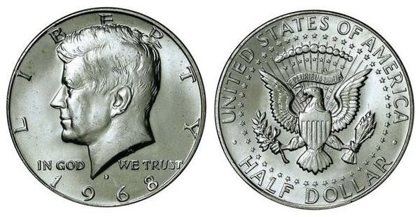 Photo of 1/2 dollar (Kennedy Silver Half Dollar)