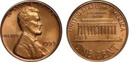 Photo of 1 cent (Lincoln Memorial)