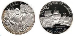 Photo of 1 dollar (Jamestown 400th Anniversary)