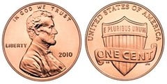 1 cent (Lincoln Cent-Shield Reverse) from USA