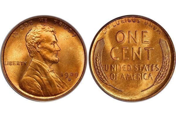 Photo of 1 cent (Lincoln-Wheat Penny)