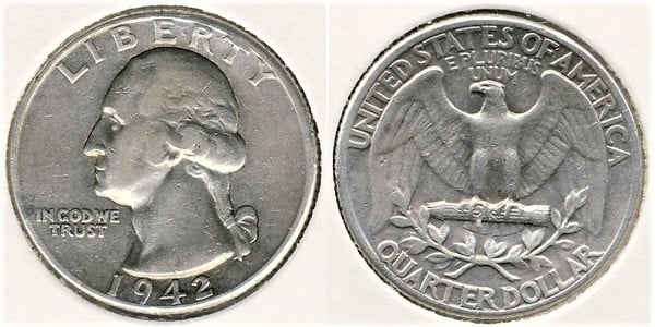 Photo of 1/4 dollar (Washington)