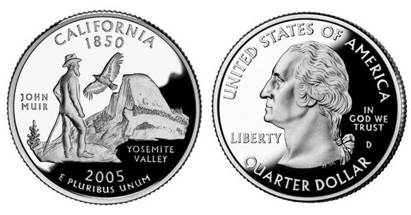 Photo of 1/4 dollar (50 Estados de los EEUU - California)