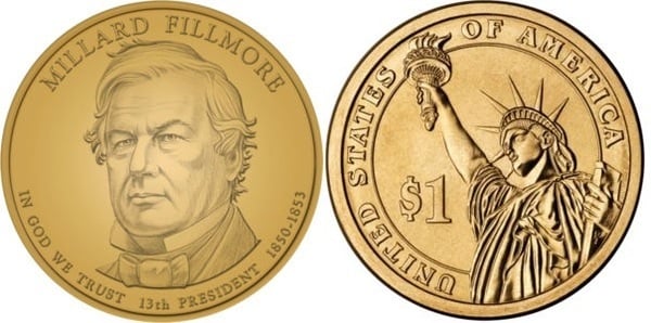 Photo of 1 dollar (Presidentes de los EEUU - Millard Fillmore)