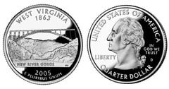1/4 dollar (50 U.S. States - West Virginia) from United States