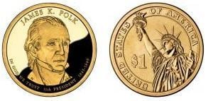 Photo of 1 dollar (Presidentes de los EEUU - James K. Polk)