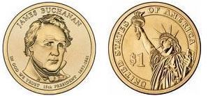 Photo of 1 dollar (Presidentes de los EEUU - James Buchanan)